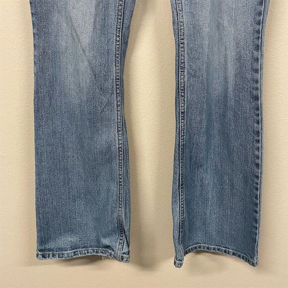 Aeropostale Hailey Flare Women's Jeans Size 9/10 Blue Light Wash Denim - Picture 2 of 9